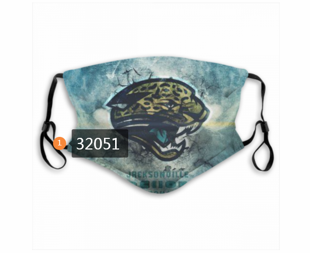 NFL 2020 Jacksonville Jaguars 119 Dust mask with filter->nfl dust mask->Sports Accessory